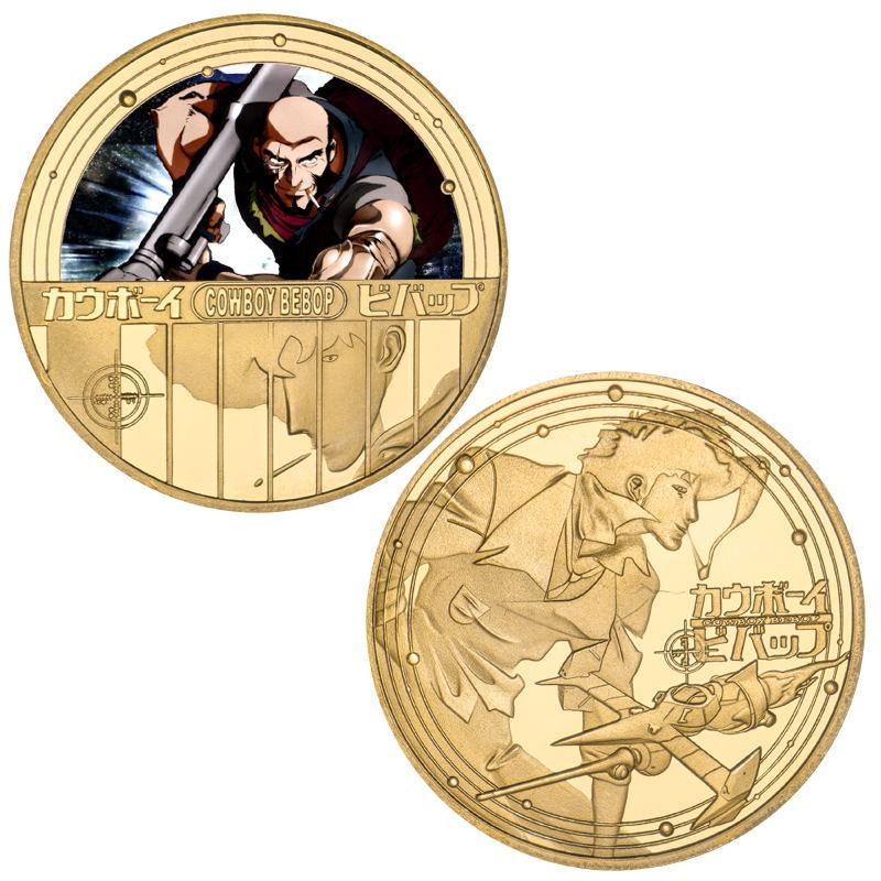 Cowboy commemorative coin, anime coin, peripheral commemorative coin, die cast metal coin, badge, gift collection
