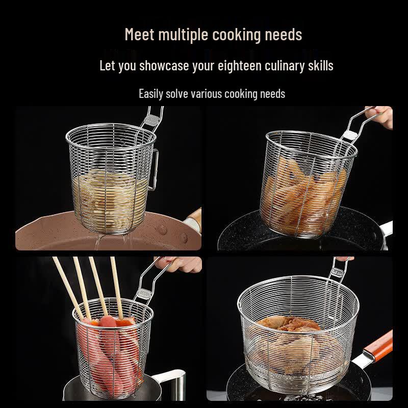 Stainless Steel Mesh Fry Basket