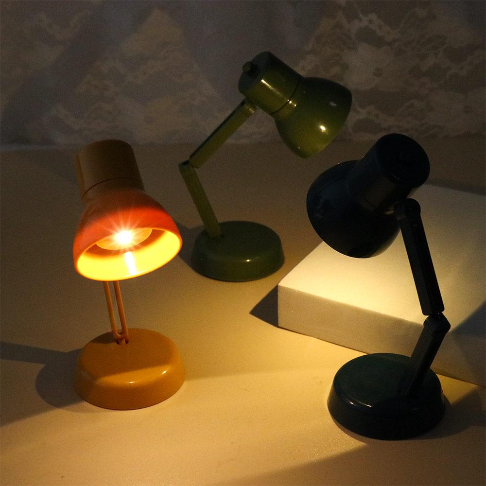 Decor LED Light Desk Lamp Miniature Dollhouse Furniture Dollhouse Miniature Simulation Desk Lamp