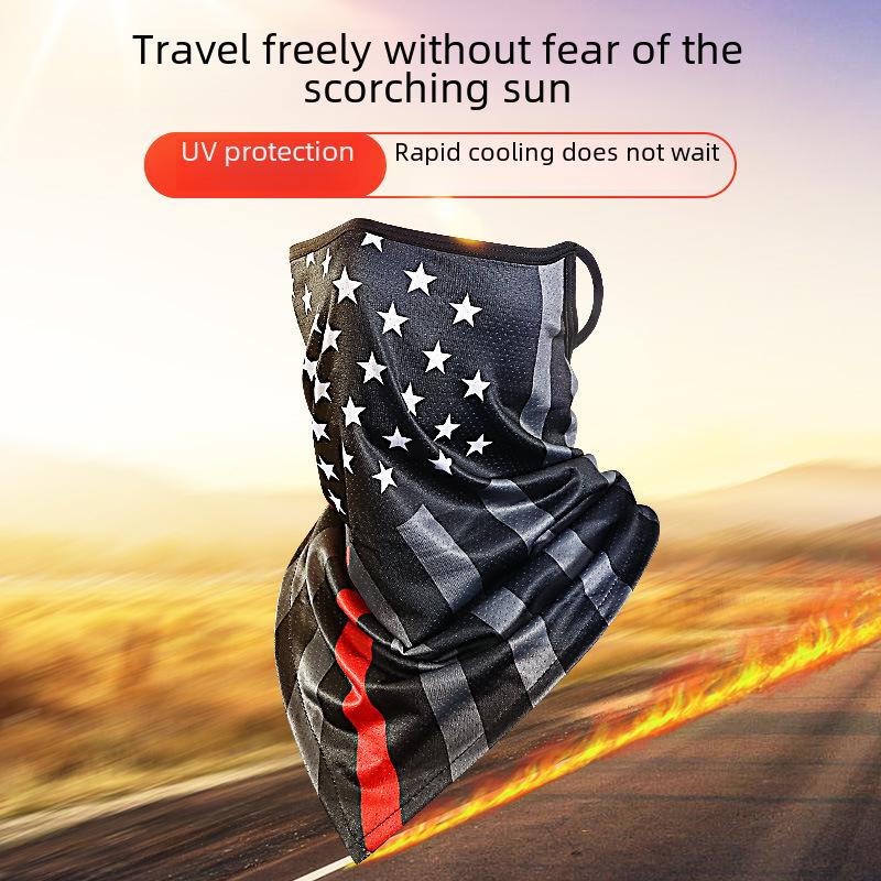 Волшебная бандана из ледяного шелка: Дышащий, быстросохнущий треугольный шарф для велоспорта, рыбалки и альпинизма (XTJ30)