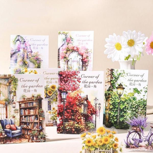 Серия наклеек «Садовый уголок» - 30 штук природы, подсолнухов и уютных интерьеров для ведения дневника и DIY-проектов