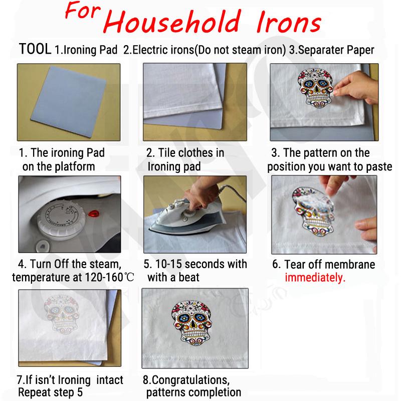 Аксессуары на одежду. Цветочный принт на футболку, платье и др