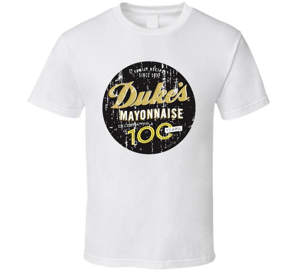 Dukes Mayonnaise Logo Cool Food Gift Distressed T Shirt