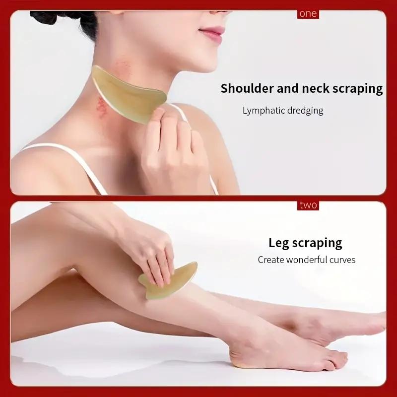 Роликовый массажер Гуа Ша, ролик для лица, шеи, глаз, смолы, массажный инструмент для лица, красота, здравоохранение, скребковая доска для мышц