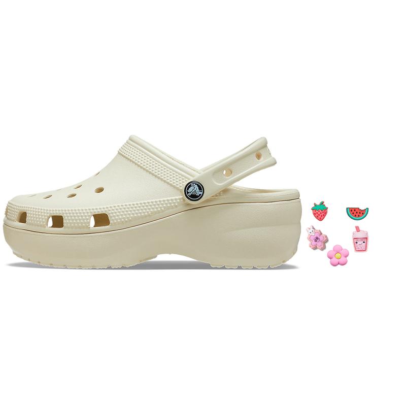 Crocs Классическая платформа Clog Bone (Женский) Женские кроссовки 206750-2Y2