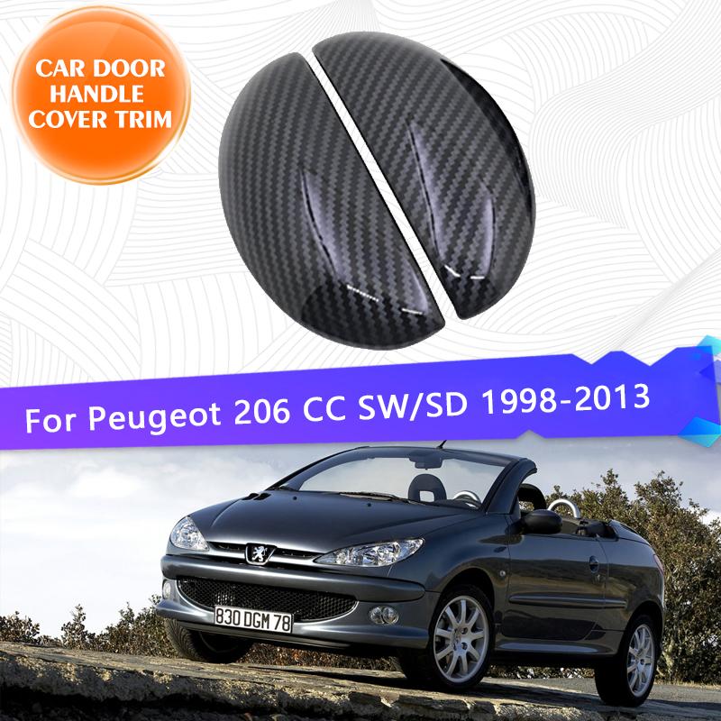 Хромированная накладка на дверную ручку автомобиля для Peugeot 206 CC SW SD 206 + 207 Sedan Compact Brasil 207i Set 1998 ~ 2013, комплекты автомобилей