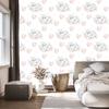 Polar bears among flowers wallpaper for living room and bedroom 50x1000
