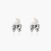 noonoo fingers Sha Ribbon Pearl Earrings