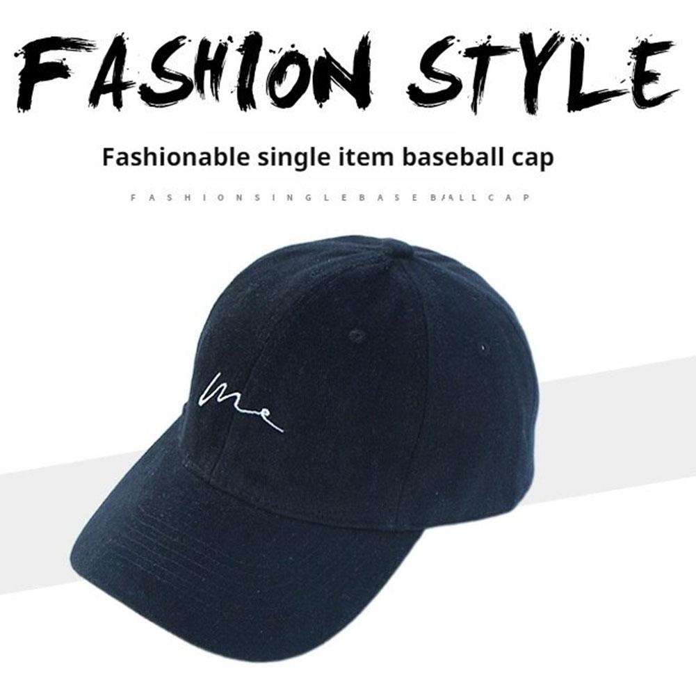 Весна Лето 2025 Простая однотонная вышитая кепка от солнца Универсальная бейсболка, улучшающая форму лица C7Z3