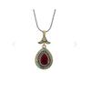 Didar Sultan Series Ruby Stone Set Drop Silver Тройной женский комплект украшений