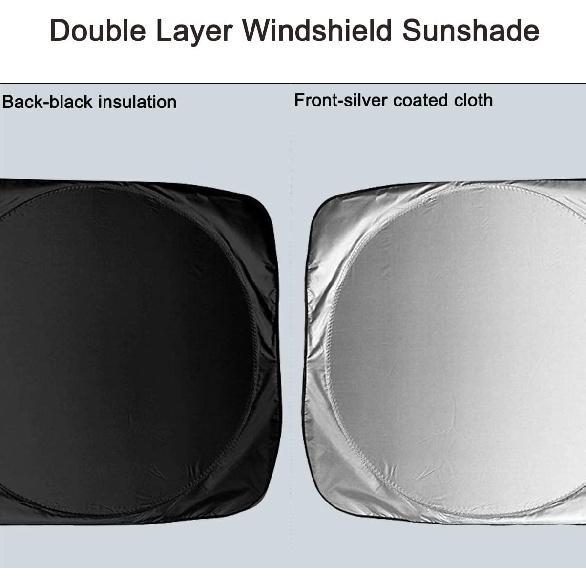 Windshield Sun Shade for Ford Maverick 2022 2023 2024 Bronco Sport (Not for Bronco) 2021-2024 Ranger 2012-2024 Lariat/XT/XLT Accessories Car Front
