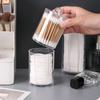 Cosmetic Cotton Storage Box Cotton Swab Container Transparent with Lid Dustproof Thickened Large