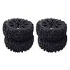4xRC Car Wheel Rim Tyres 1/8 RC Truck Accessory Climbing Crawler