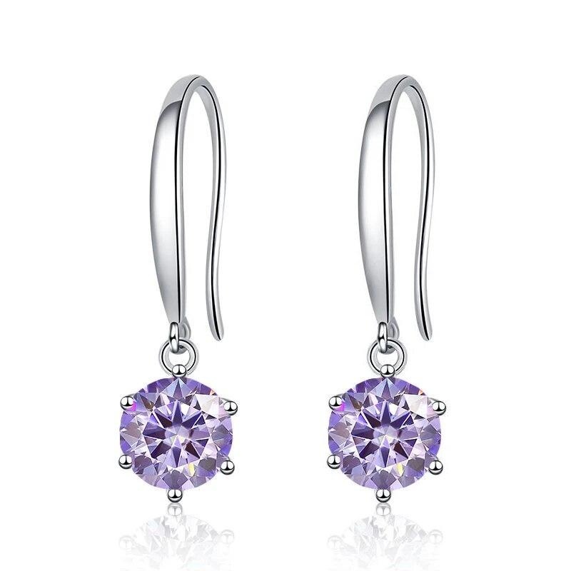 Bague Ringen Длинные серьги из стерлингового серебра S925 с инкрустацией муассанитом цвета D для девушки, подарок на День святого Валентина