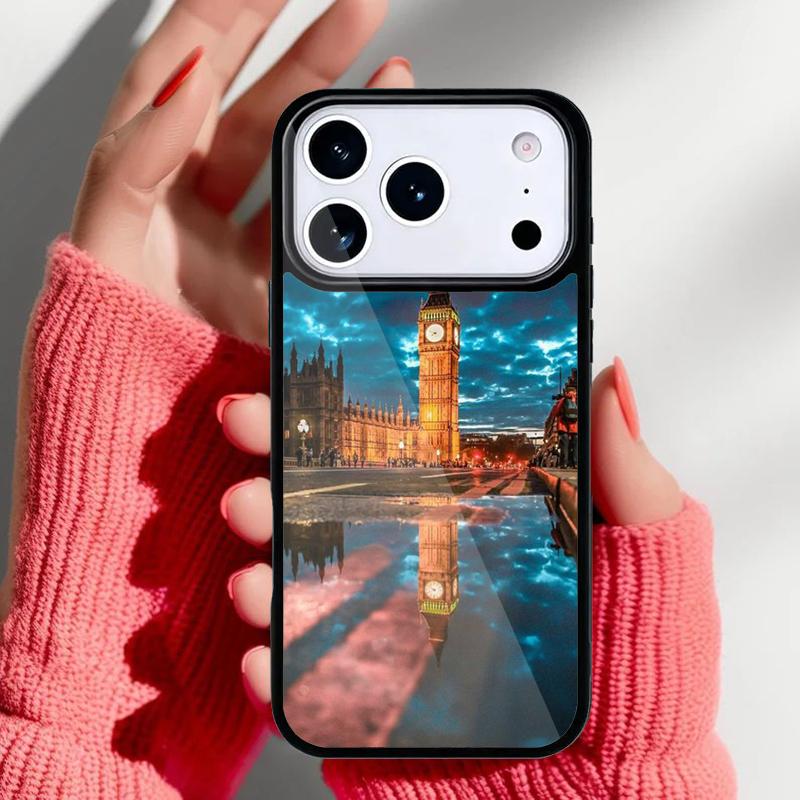 Лондон Красный Телефонный Автобус Биг Бен Чехол для Телефона для iPhone 17 16 15 14 13 Pro Max Задняя Крышка для 12 11 Pro Coque