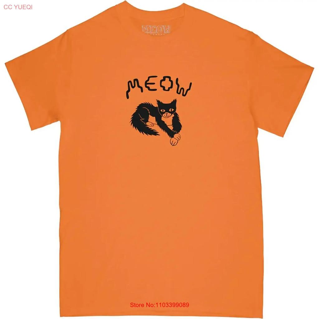 Meow Skateboards Cross Paw Youth T Shirt Small Vintage Top For Everyday Wear Streetwear Breathable Versatile Fashion