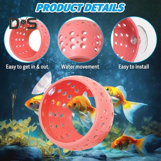 Туннель для рыбок Betta, укрытие для аквариумных рыбок с присоской, укрытие для маленьких рыбок, пещера для отдыха креветок, декор для аквариума