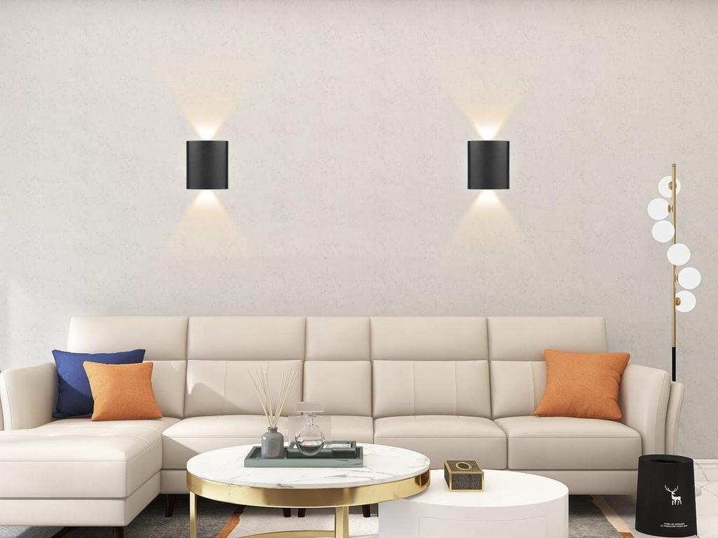 Современный светодиодный настенный светильник с пластиковым корпусом, не водонепроницаемые настенные светильники для внутреннего освещения спальни, гостиной