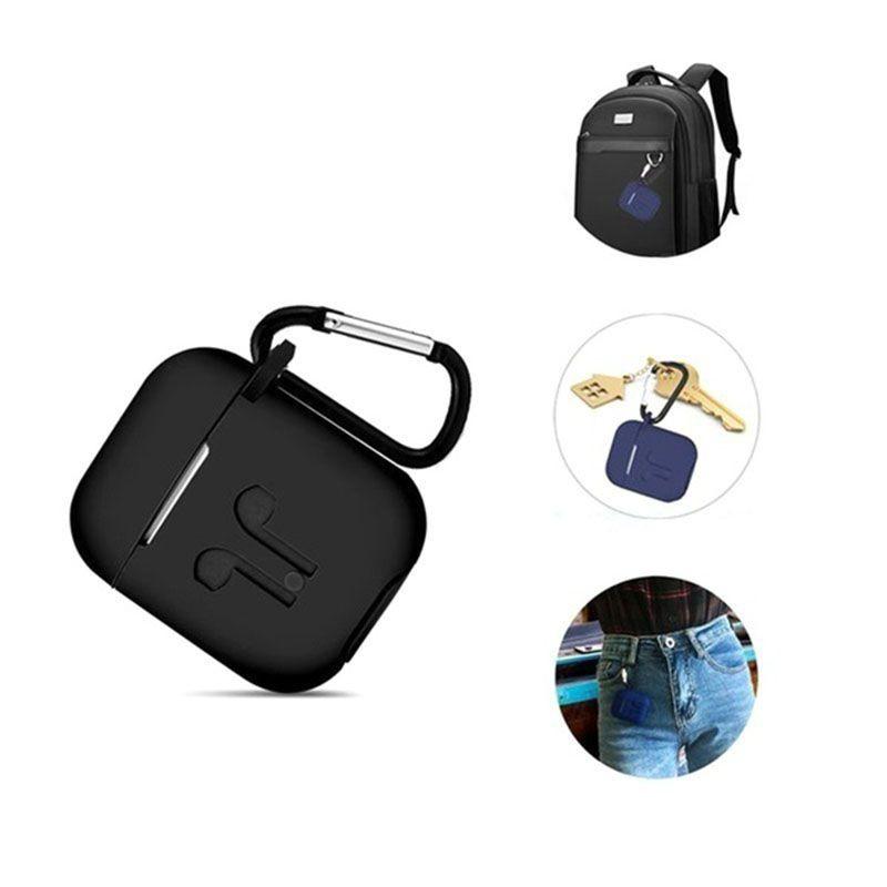 Противоударный чехол-накладка для Apple Airpods с ремешком против потери и совместимостью с зарядкой