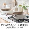 Evercook DECO 18 см со стеклянной крышкой Совместима со всеми источниками тепла летняя сковорода Бежевая Doshisha Multi-pan (Совместимость с IH) [2 гарантии] Антипригарное покрытие