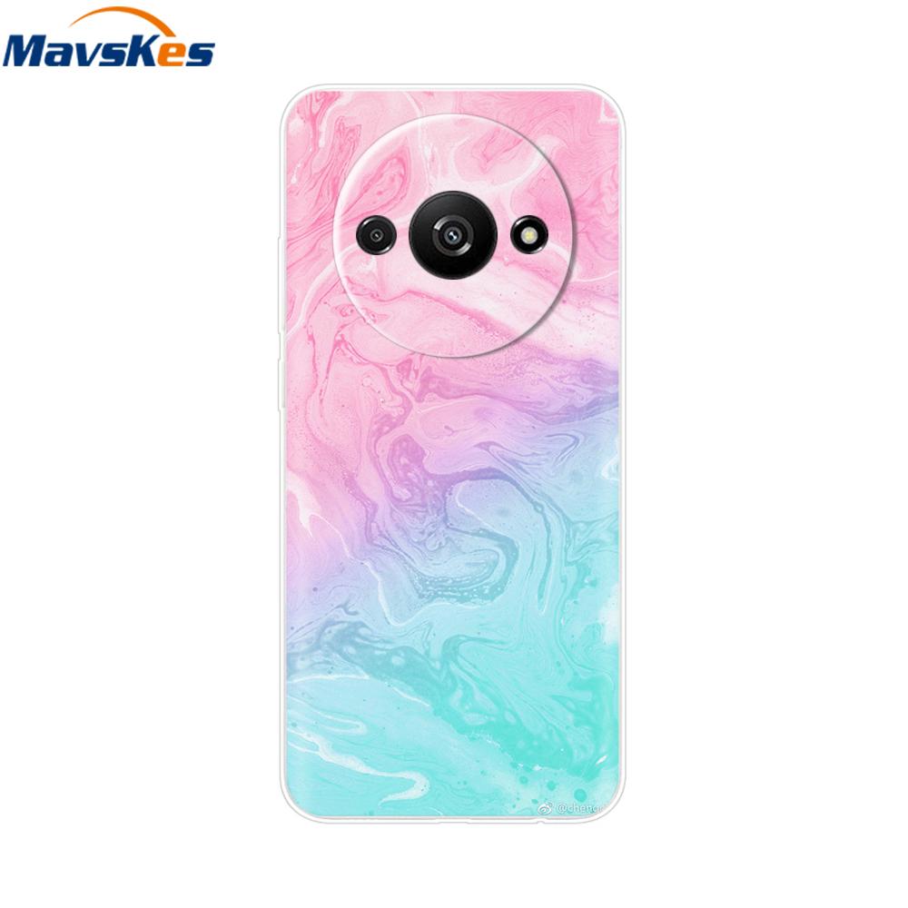 Чехол для Xiaomi Redmi A3 RedmiA3 Funda 6.71'' Прозрачная Мягкая Силиконовая Задняя Крышка Для Xiaomi Redmi A3 Ударопрочный Coque Бампер