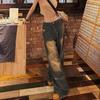 Мужские повседневные джинсы в стиле ретро со средней посадкой и карманами, широкие длинные джинсовые брюки в стиле хип-хоп, рваные джинсы, потертые джинсы
