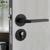 High Quality Aluminum Door Handle Split Gray Heavy Duty Privacy Lever Door Handles for Interior Doors Easy Installation