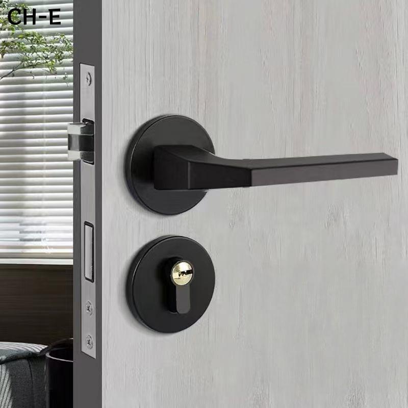 High Quality Aluminum Door Handle Split Gray Heavy Duty Privacy Lever Door Handles for Interior Doors Easy Installation