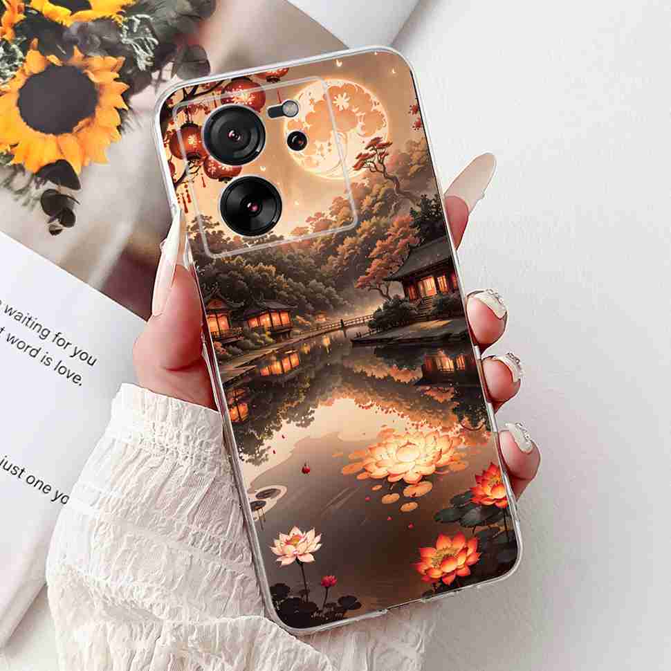 Для Xiaomi Mi 13T 5G 6.67" Чехол Мультяшный Медведь Мягкий Силикон ТПУ Чехол Для Xiaomi Mi13T 5G 2306EPN60G 6.67" Цветы Радужные Оболочка
