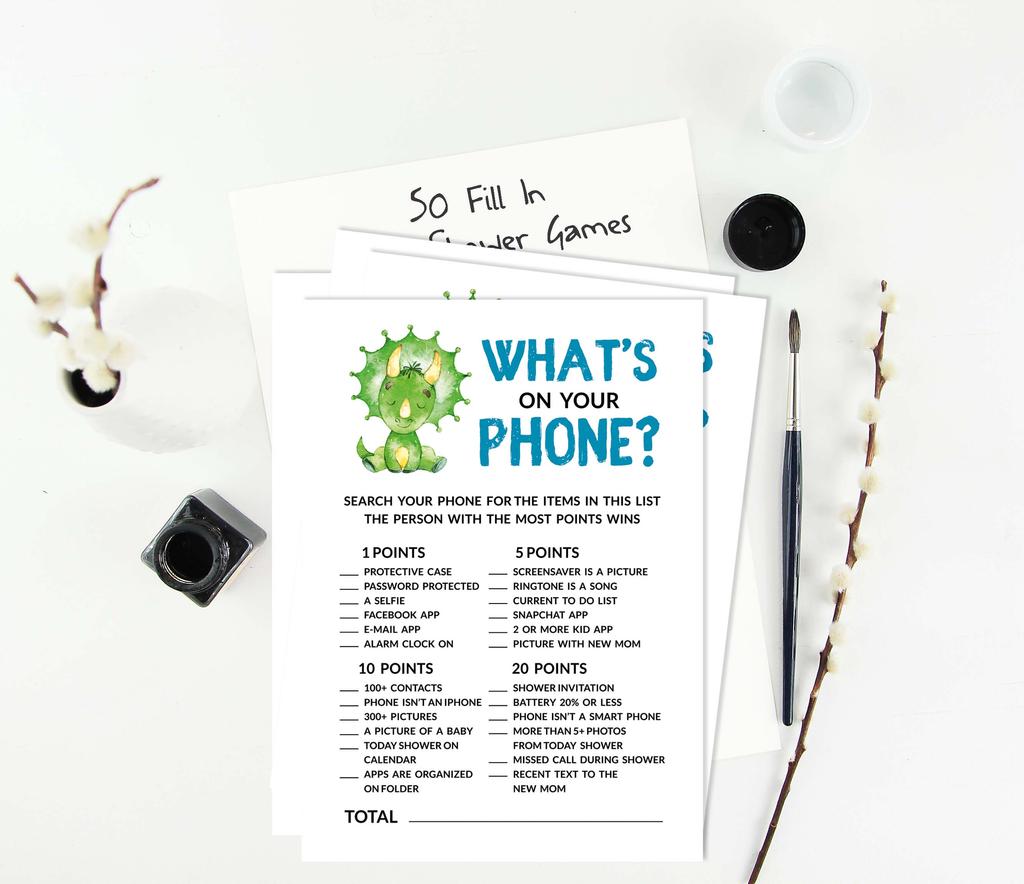 Inkdotpot Игровой набор для детского душа из 50 игр BabyA AlphabetA ABCA Игра Динозавр Джунгли Животные Вечеринка