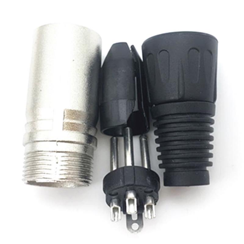 1Pcs Canon Plug Socket Male/Female Microphone Audio Xlr Connector 3P/4P/5P Contacts