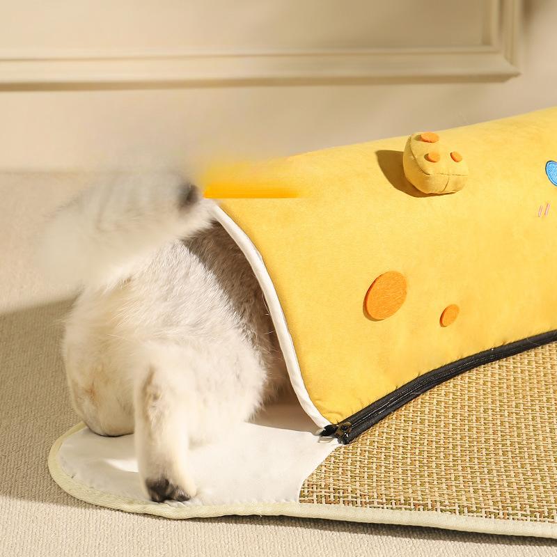 Tunnel Cat Nest Four Seasons Universal Pet Mat Mat Mat Semi-enclosed Cat House Detachable and Washable Extra-large Cat Hiding House