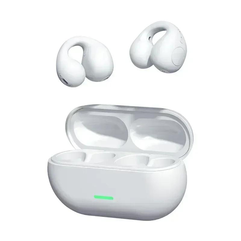 НОВЫЕ беспроводные наушники Bluetooth 5.3 с костной проводимостью T75 Clip Ear Гарнитура с шумоподавлением для музыки HD Call Sports Gaming Наушники