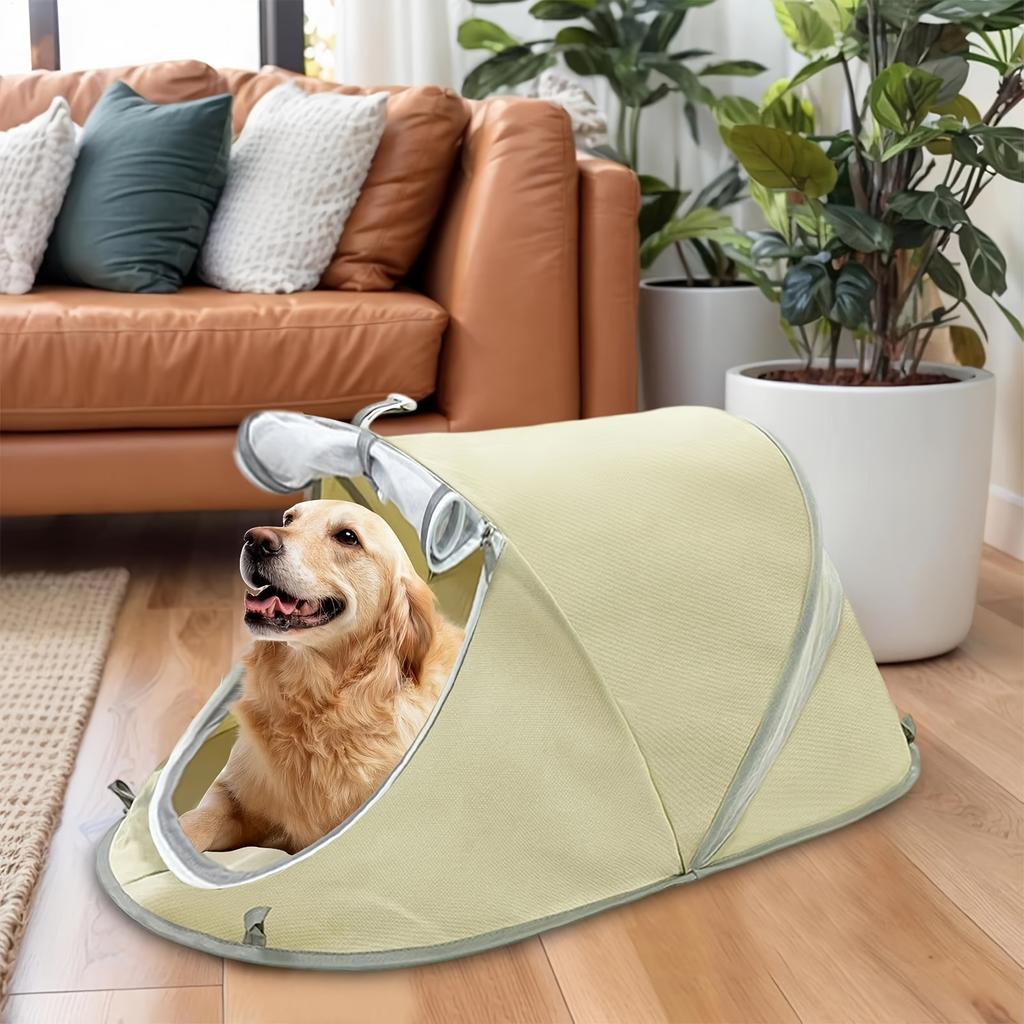 Foldable Dog Tent Pet Outdoor House Portable Sun Shade Shelter Breathable Waterproof Dog Bed For Travel Camping