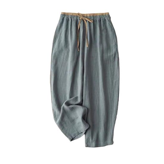 Женские широкие брюки с эластичной резинкой на талии, повседневные удобные брюки однотонного цвета, свободного кроя, брюки в стиле для поездок на работу