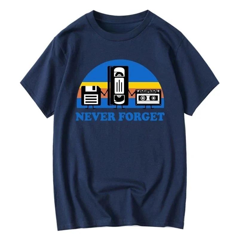 Never Forget Satirical Graphics Music Interesting Printed Tshirts Casual Style Unisexs And Unisexs Summer Short Sleeved Clothes