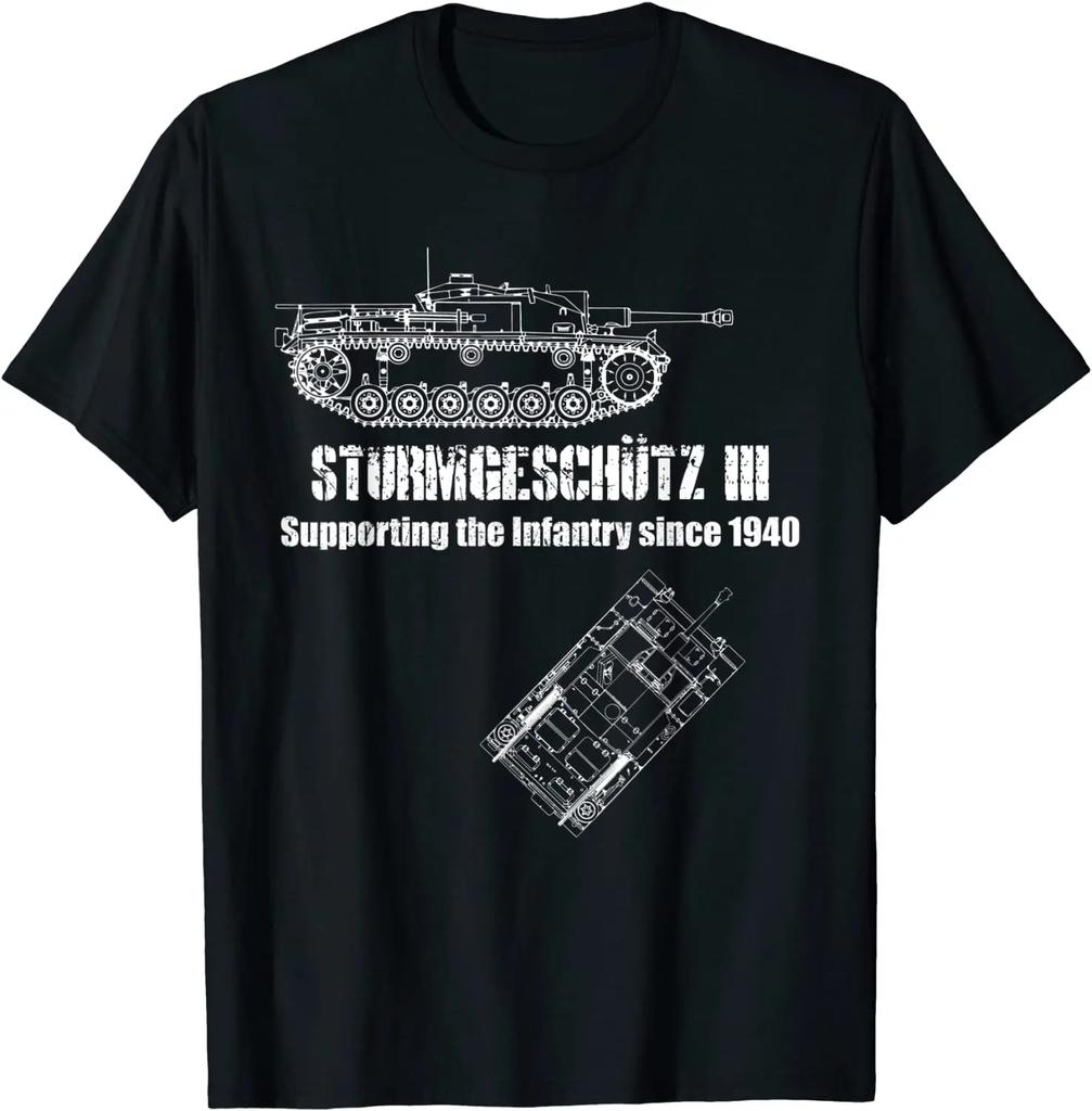 Short Sleeve Casual Unisexs Tshirt Gerunisex Sturmgeschutz Iii Stug 3 Assault Gun T100 Cotton Oneck Summer