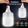 USB Rechargeable Led Bulb Camping Lights Bulb Emergency Lighting Outdoor Portable Lanterns with Hook Outdoor Hanging Tent Light