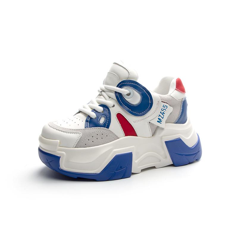 Спортивная обувь для отдыха, женская, с толстой подошвой, с увеличенным ростом, 2024, новая модная повседневная простая универсальная обувь для женщин, осеннее время