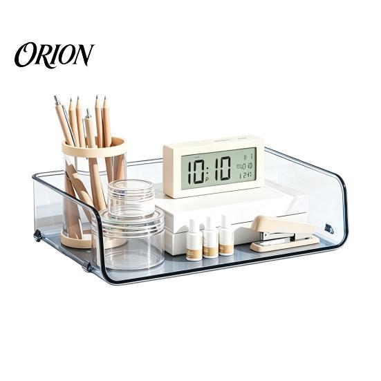 Acrylic File Organizer Clear Tray, 1/2/3/4/5 Tier Paper Ducument Office Storage Box Box, Stackable Supplies Desk Rack Holder