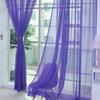 Window Curtain Useful Attractive Eye-catching Tulle Curtain Comfortable Touch Door Drape Window Drape for Bedroom