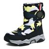 Children's Snow Boots Winter Boys and Girls Fleece Warm and Cold Cotton Boots Non-slip Waterproof Cotton Shoes Cross-border