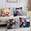 Q-Quintuplets Nakano Ichika Miku Pillow Case Short Plush Print Cushion Cover Square Throw Pillow Covers Sofa Home Decor