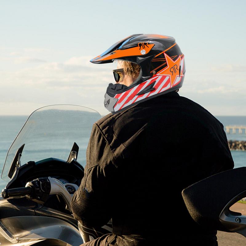 Шлемы для мотокросса с защитными очками и перчатками Профессиональные внедорожные велосипедные шлемы Мотоциклетные шлемы Детские шлемы для мотокросса