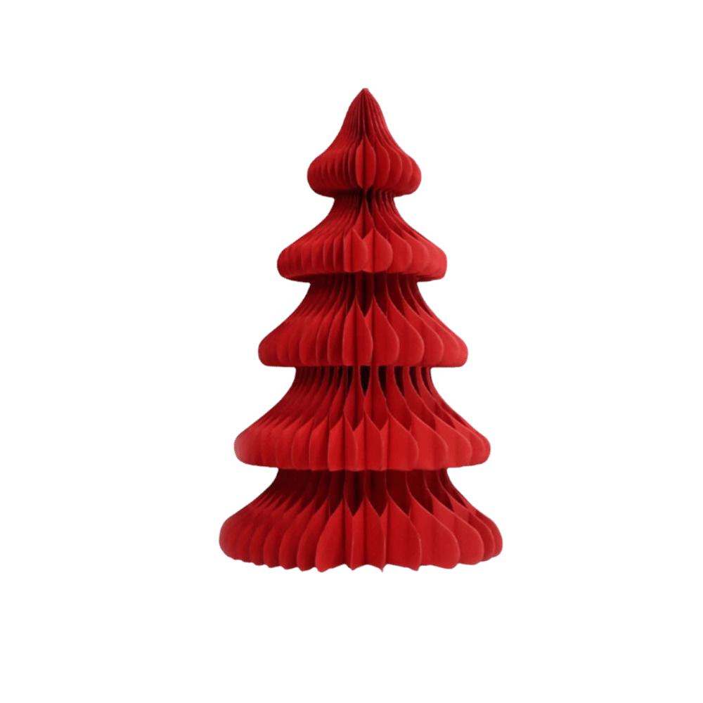 Foldable Xmas Tree Model Friendly Paper 3D Merry Christmas Ornament Paper Christmas Tree  Christmas