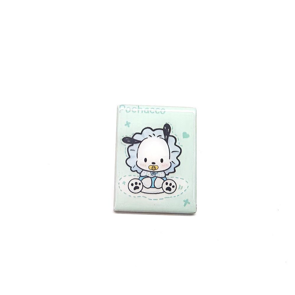Металлическая брошь Sanrio Hello Kitty и Cinnamoroll: Модная нашивка с УФ-печатью для одежды и сумок.