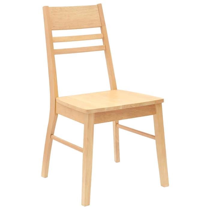 Maison Exclusive - Chaises de salle à manger 2 pc Bois de Caoutchouc Massif