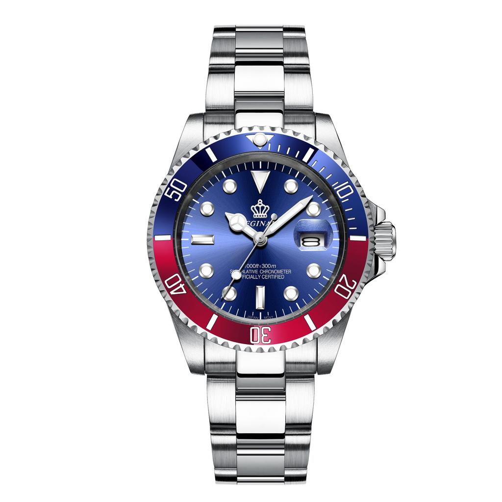 Мужские зеленые часы Submariner Date из нержавеющей стали – Высококлассный минимализм, Водонепроницаемые, Вращающийся безель, Спортивный дизайн для студентов