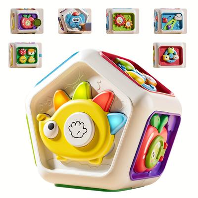 Развивающий куб 7в1 Busy Ball для малышей 1-5 лет, развитие мелкой моторики, сенсорное обучение с интерактивными формами, цветами и узорами