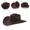 Ковбойские шляпы в западном стиле Федора с широкими полями Шляпа подарок для парня Шляпа с широкими полями